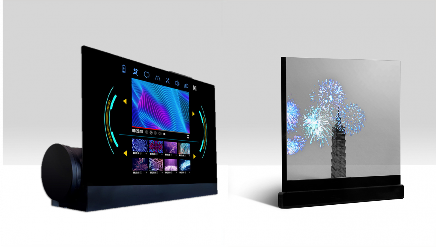 可卷式、折迭性、高透明